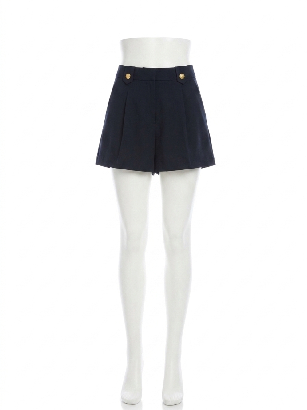 NEW FIFTEEN TWENTY cassidy pleated shorts in midnight blue